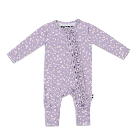 Lilac Posies - Bamboo Ruffle Sleeper