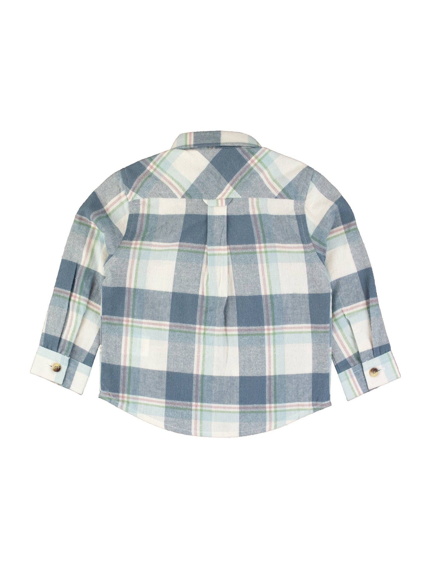 Alpine Plaid Flannel Long Sleeve Button Down Shirt