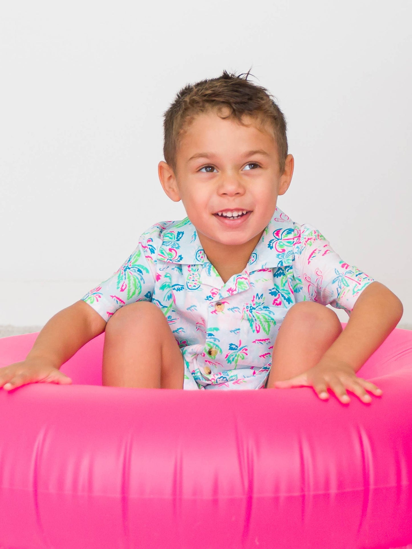 Tropical Resort Short Sleeve Camp Shirt