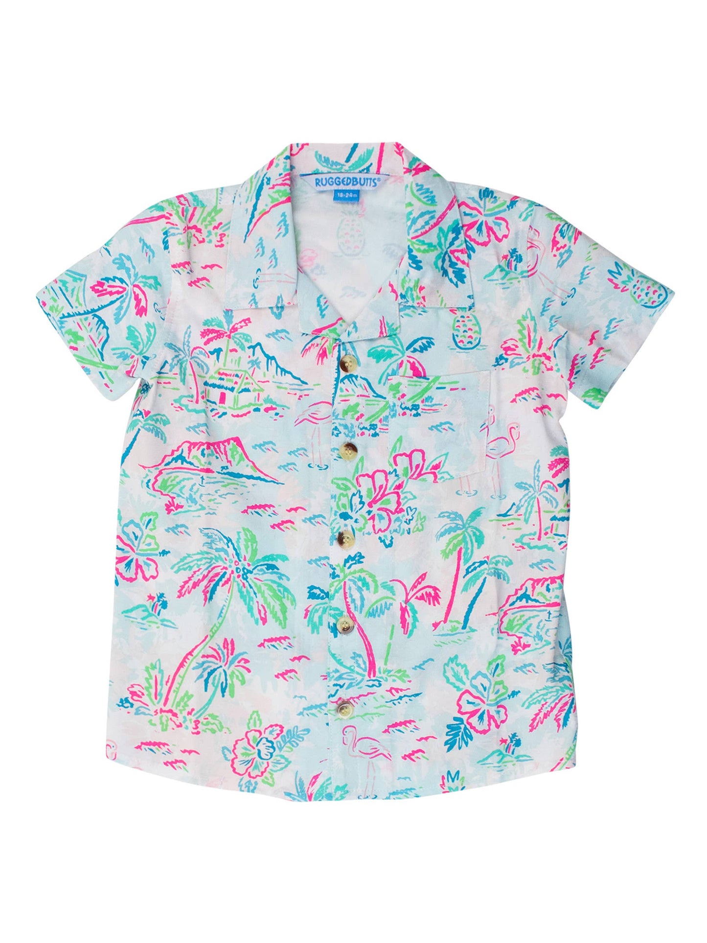 Tropical Resort Short Sleeve Camp Shirt