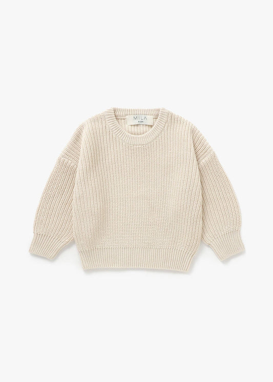Chunky Knit Sweater - Vanilla