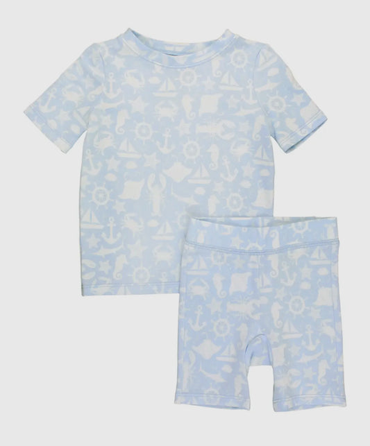 Coastal Treasures Pajama Short Set