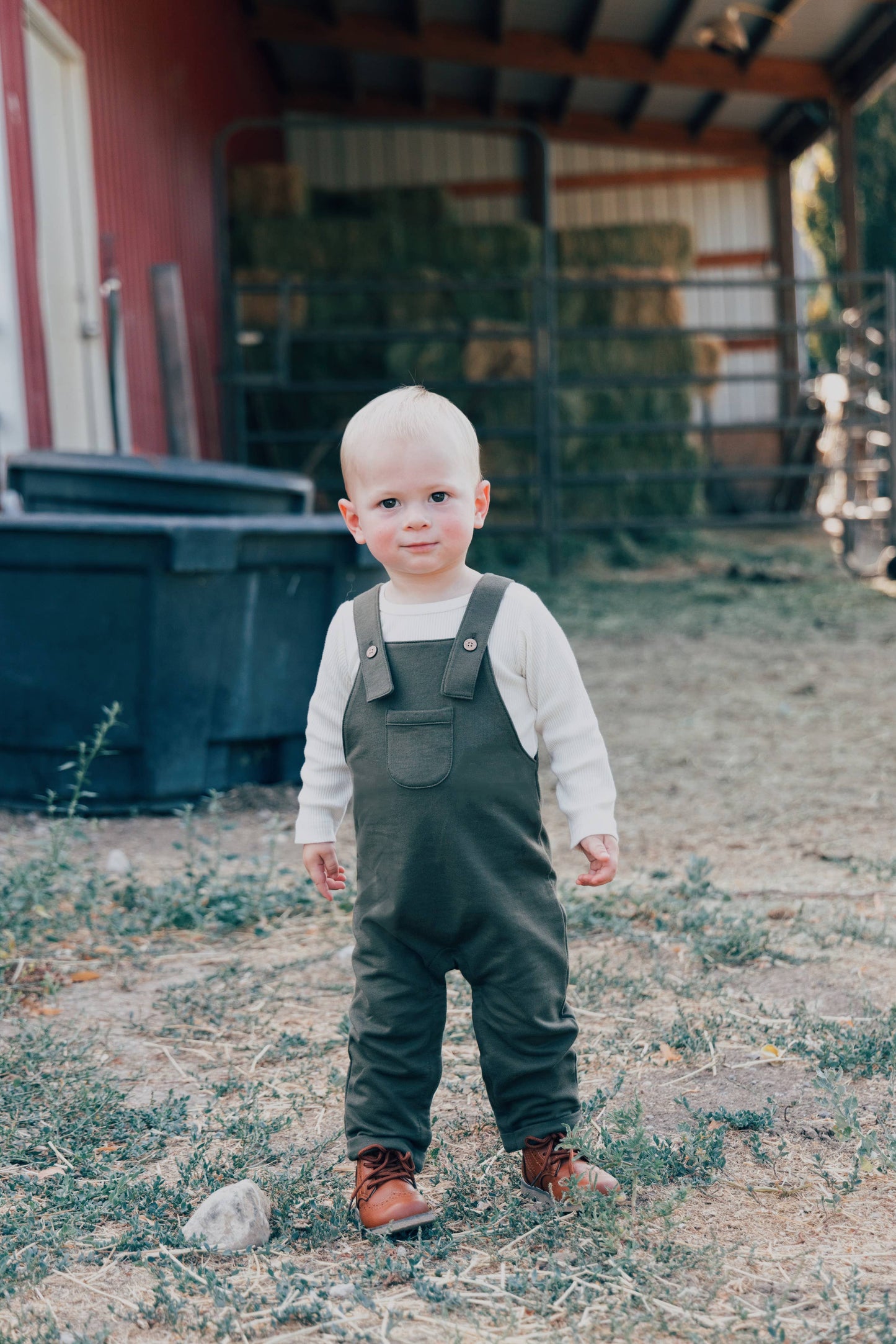 Fleece Overall - Olive