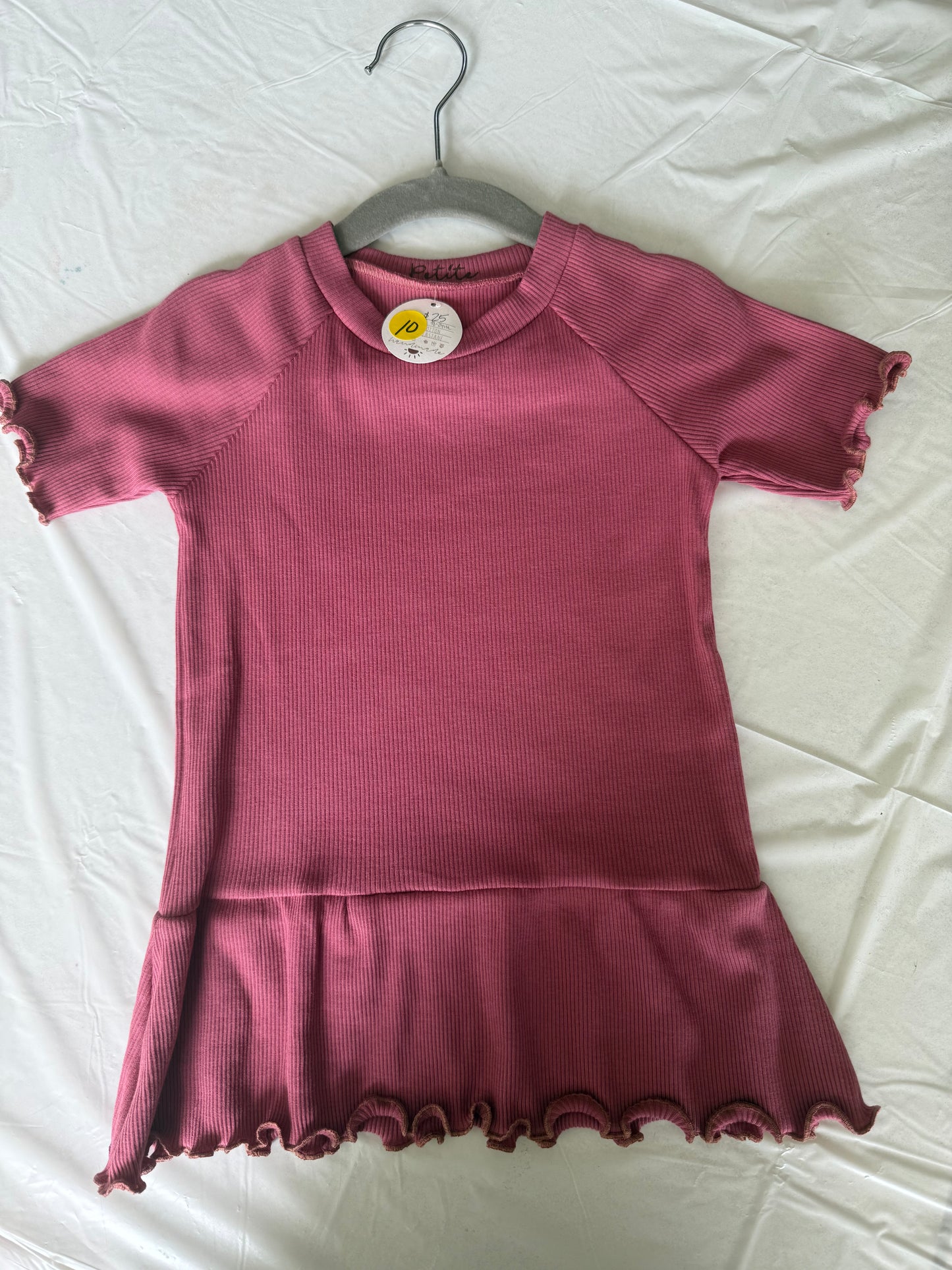 Short Sleeve Ribbed peplum top