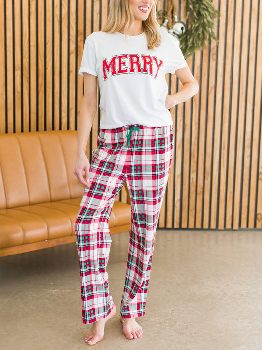 Adult Dashing Dreams Plaid Modal Pajama Pants