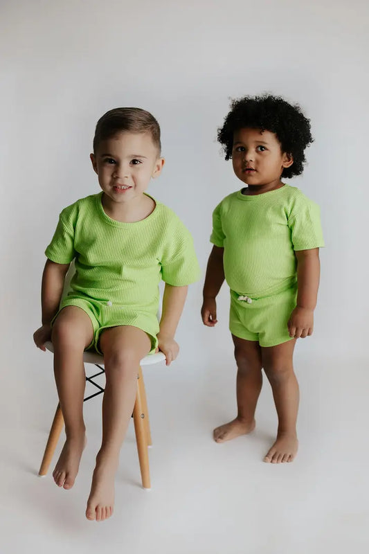 Lime Green Waffle Set