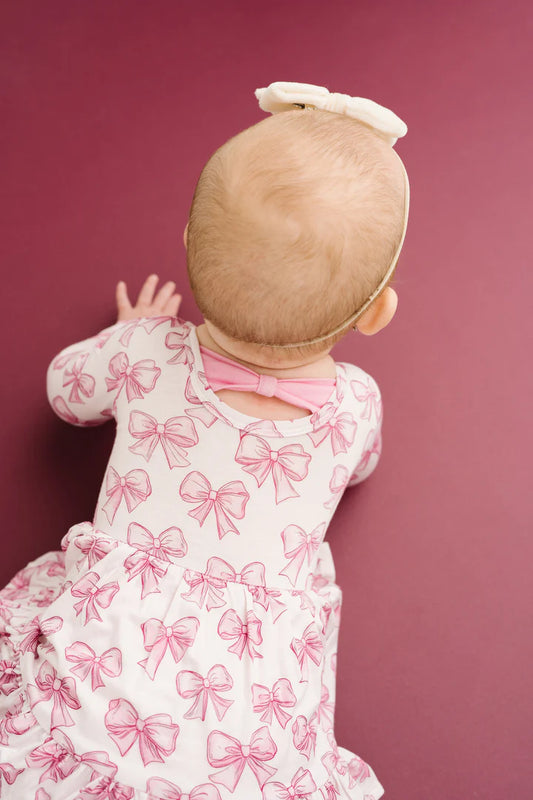 Pretty In Pink Bamboo Bodysuit Dress