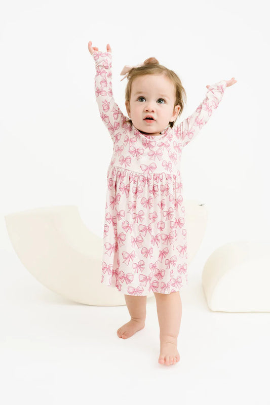 Pretty In Pink Bamboo Twirl Dress