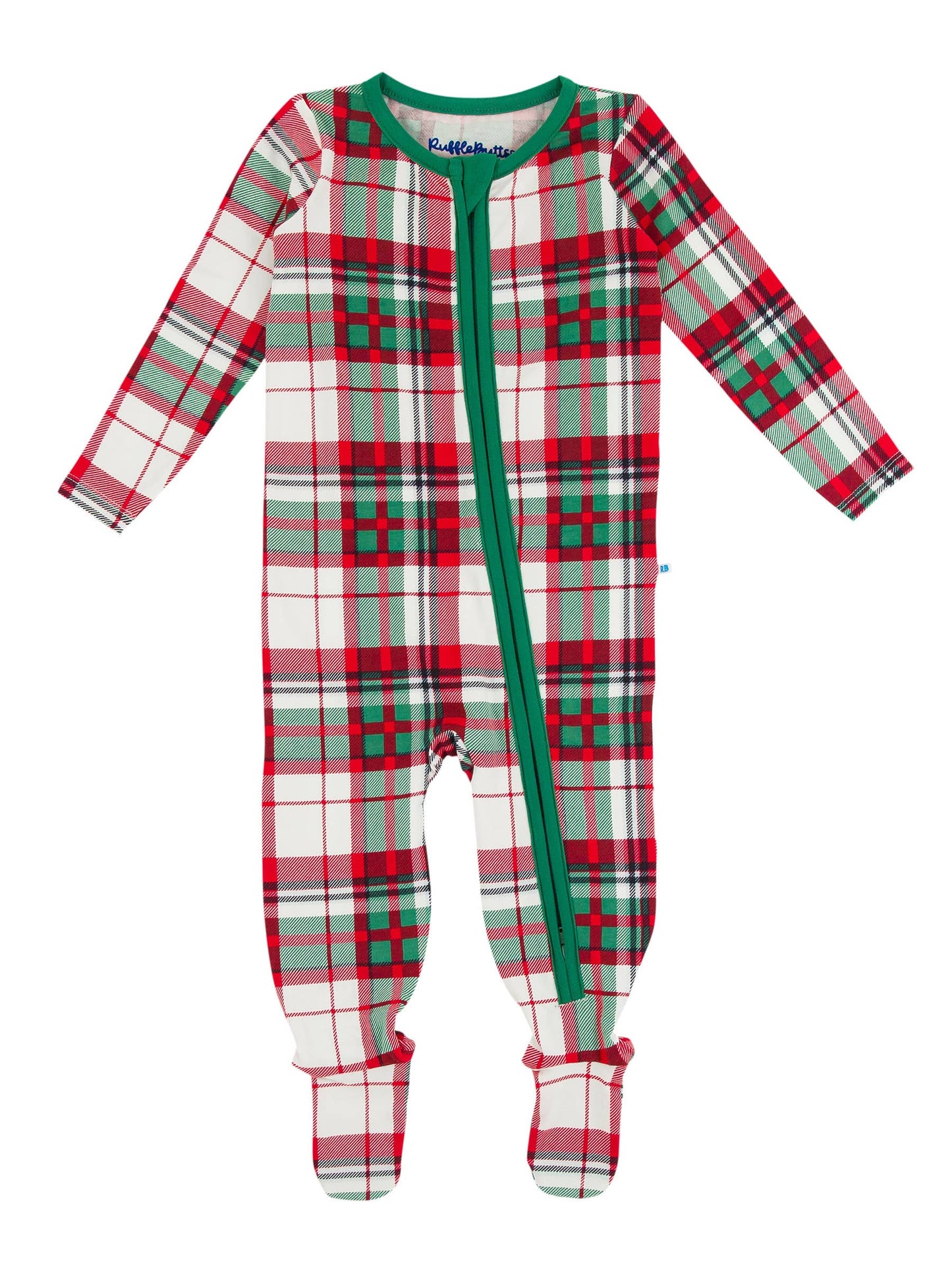 Dashing Dreams Plaid Modal Footed One Piece Pajama