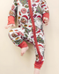 Bamboo Baby Clothing Zip Romper | Retro Christmas