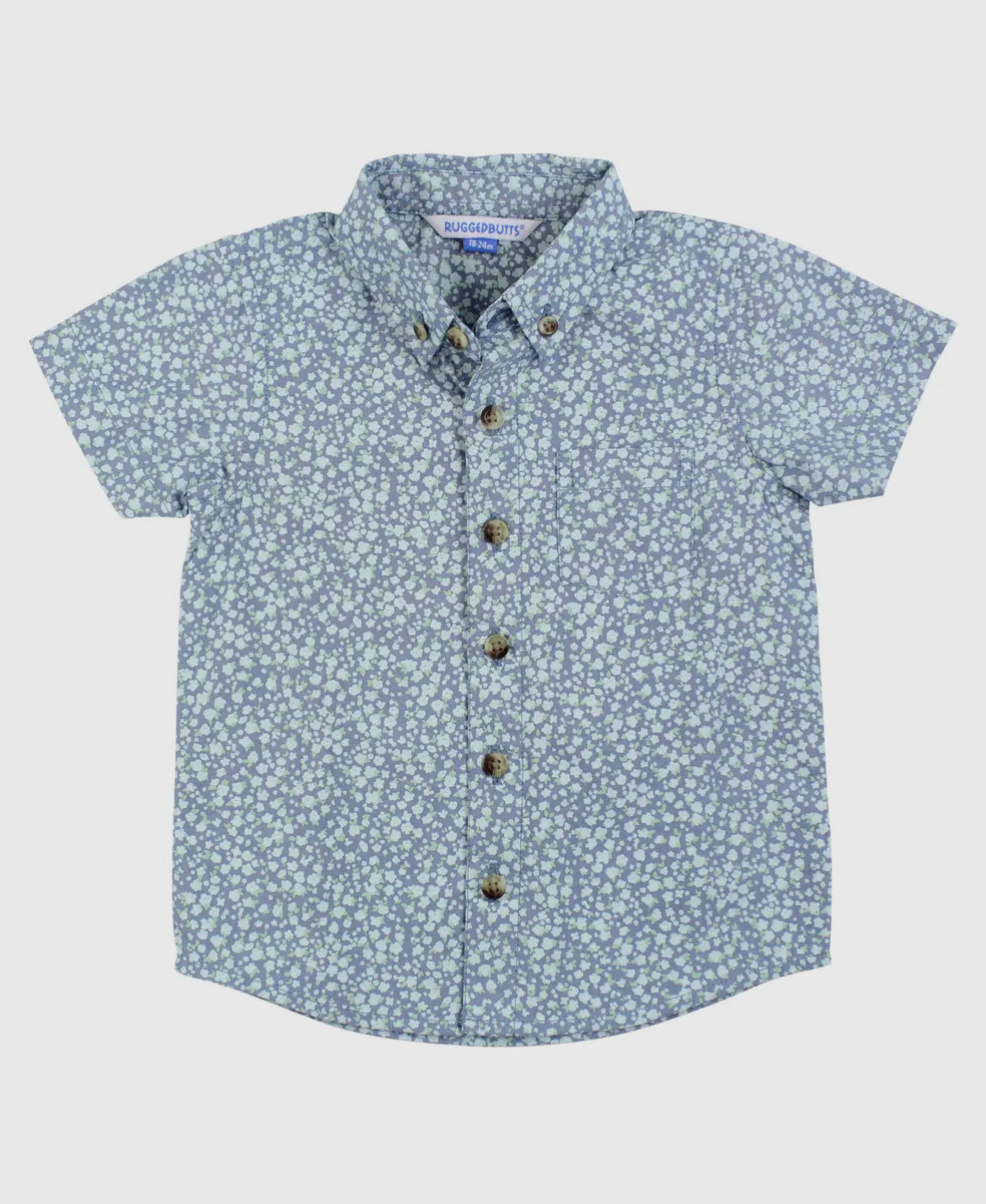 Summertime fields short sleeve button up