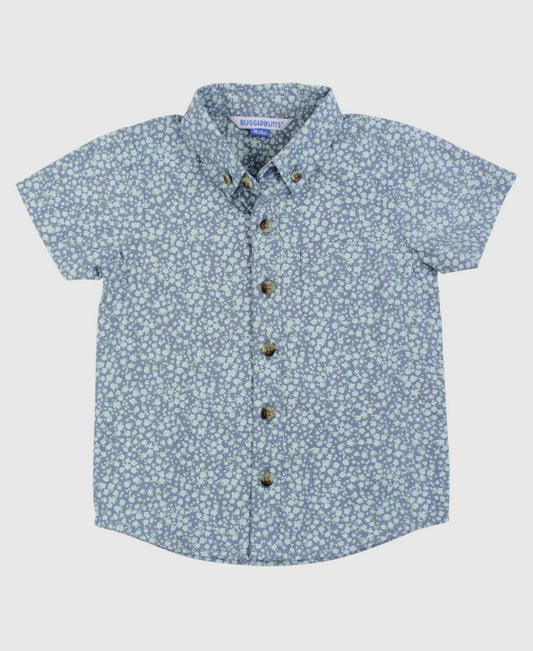 Summertime fields short sleeve button up