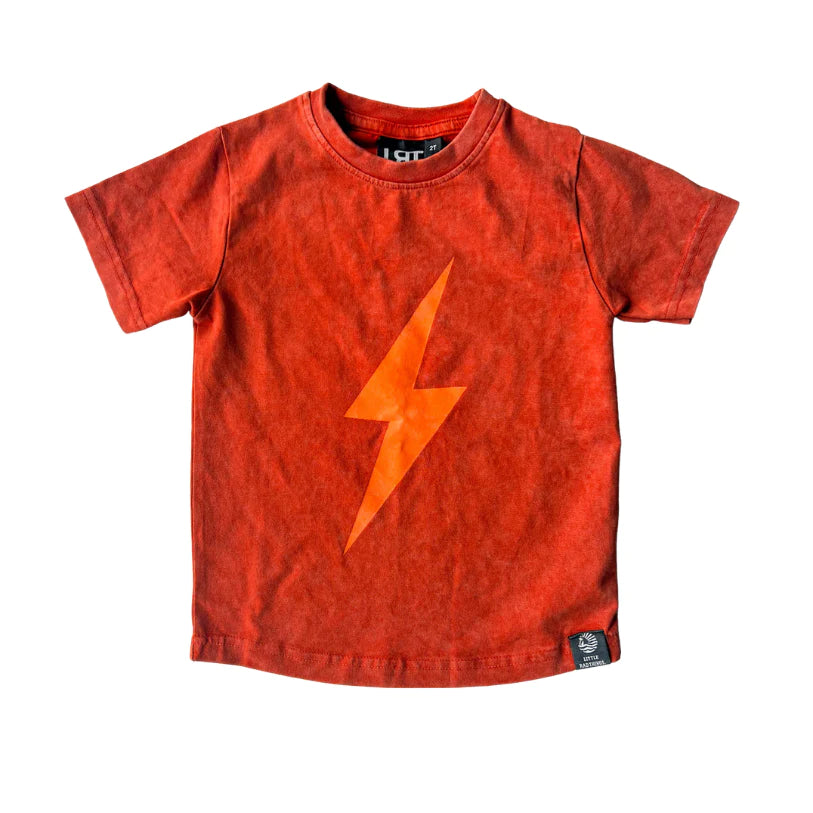 Rust Acid Wash Spark Tee