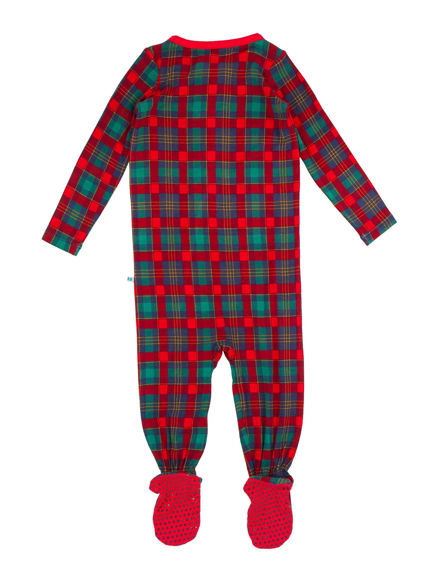 Merry Memories Plaid Bamboo Viscose Footed One Piece Pajama