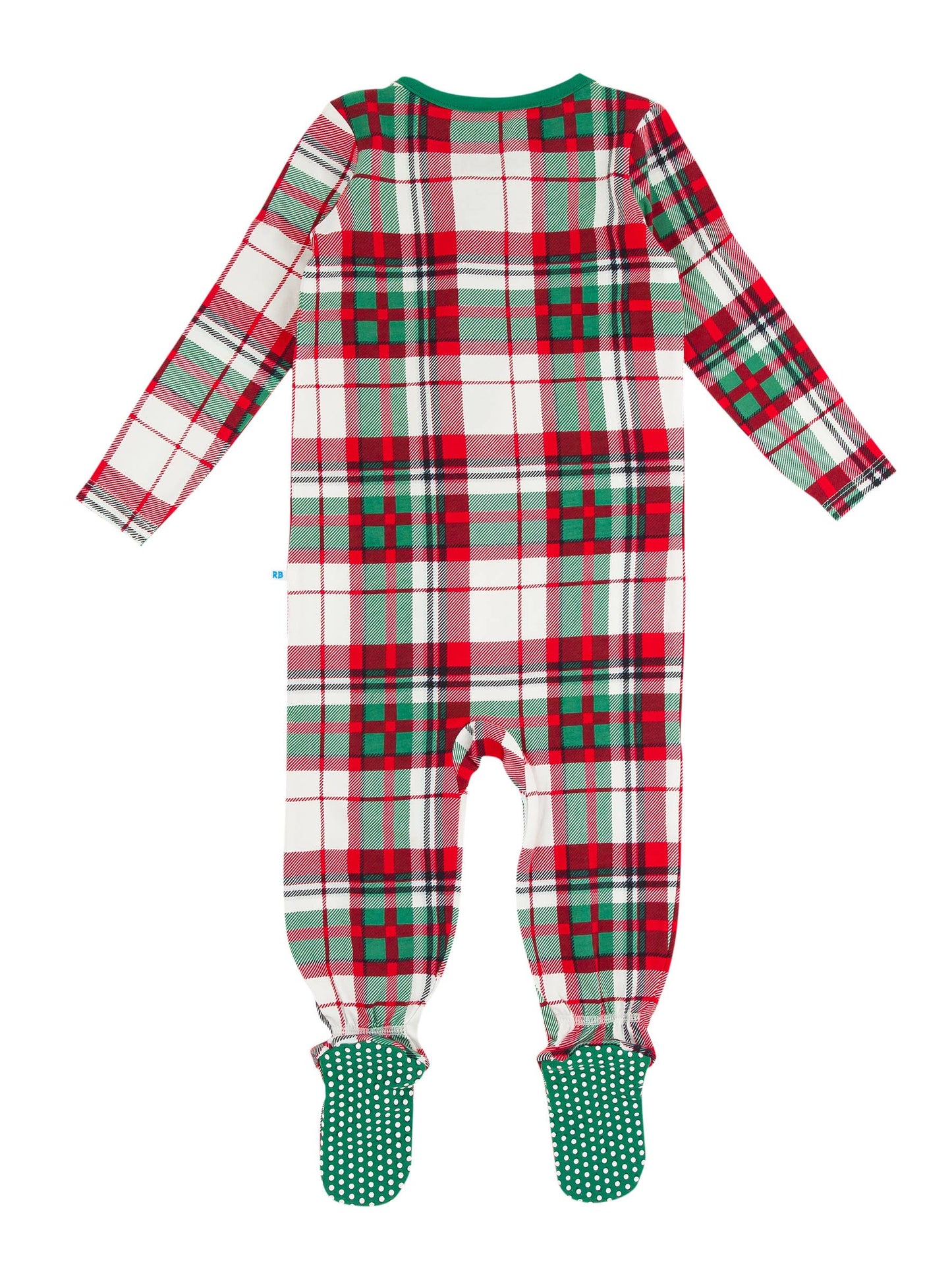 Dashing Dreams Plaid Modal Footed One Piece Pajama