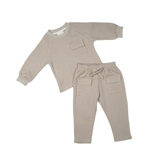 Long Sleeve Play Set - Pale Grey