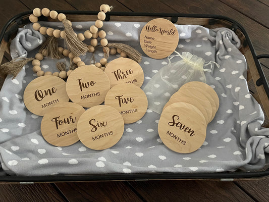 Hello World + Monthly Wooden Set
